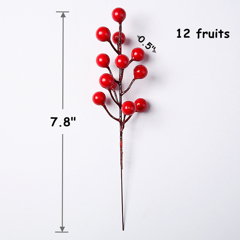 Bulk 39pcs Holy Berry Stems Picks Artificial Christmas Picks Wholesale