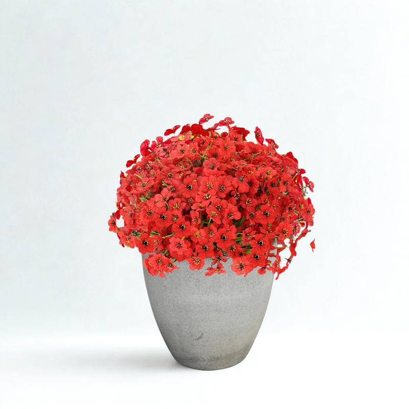 20 Bundles Vibrant Artificial Daisy Garland - UV Resistant Outdoor Hanging Flowers with Eucalyptus for Porch & Garden Decor (Lifelike Movement, Premium Silk Blend)