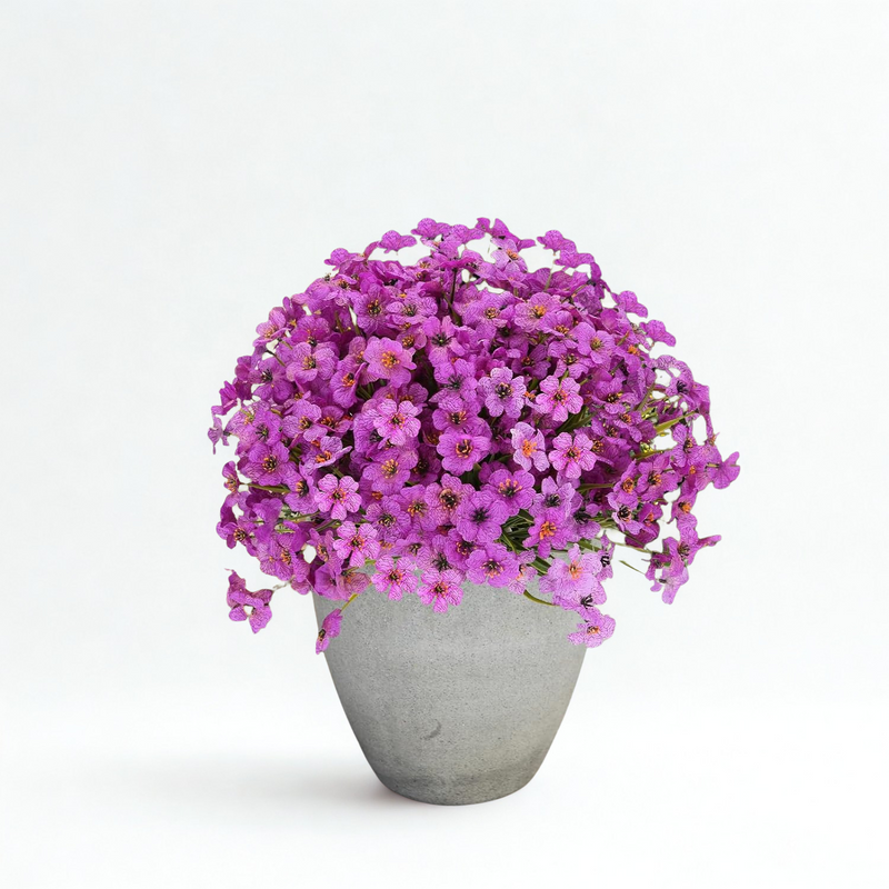 20 Bundles Vibrant Artificial Daisy Garland - UV Resistant Outdoor Hanging Flowers with Eucalyptus for Porch & Garden Decor (Lifelike Movement, Premium Silk Blend)