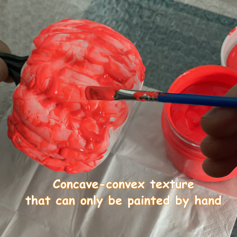 Lot de 3 citrouilles en mousse faites à la main, exclusives, qui brillent dans le noir, décoration de centre de table, vente en gros