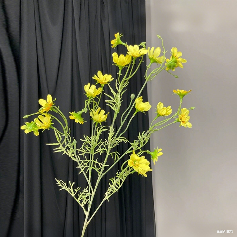 36.7" Tall Artificial Cosmos Flowers, Lifelike Fake Cosmos Blooms for Home Decor