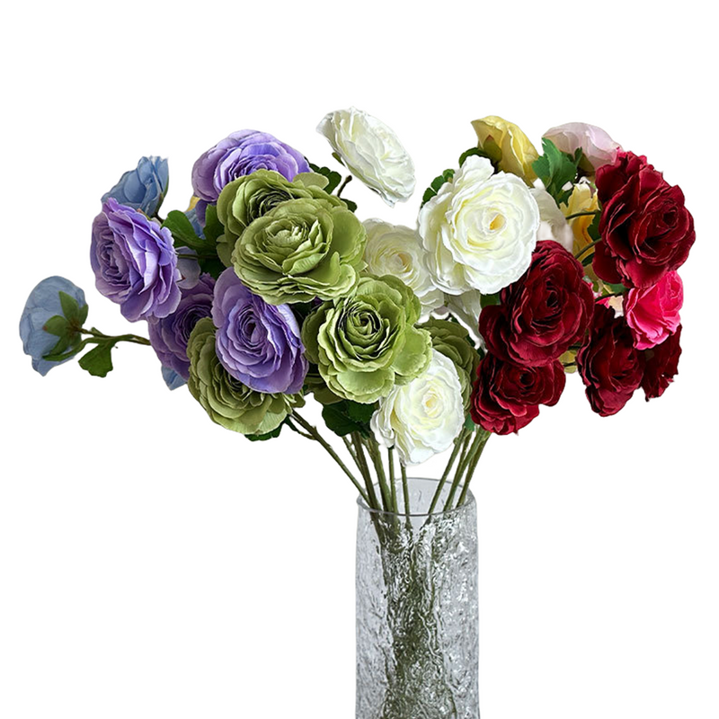 Bulk 25" 3 Heads Peony Spray Stems Artificial Silk Flowers Wholesale