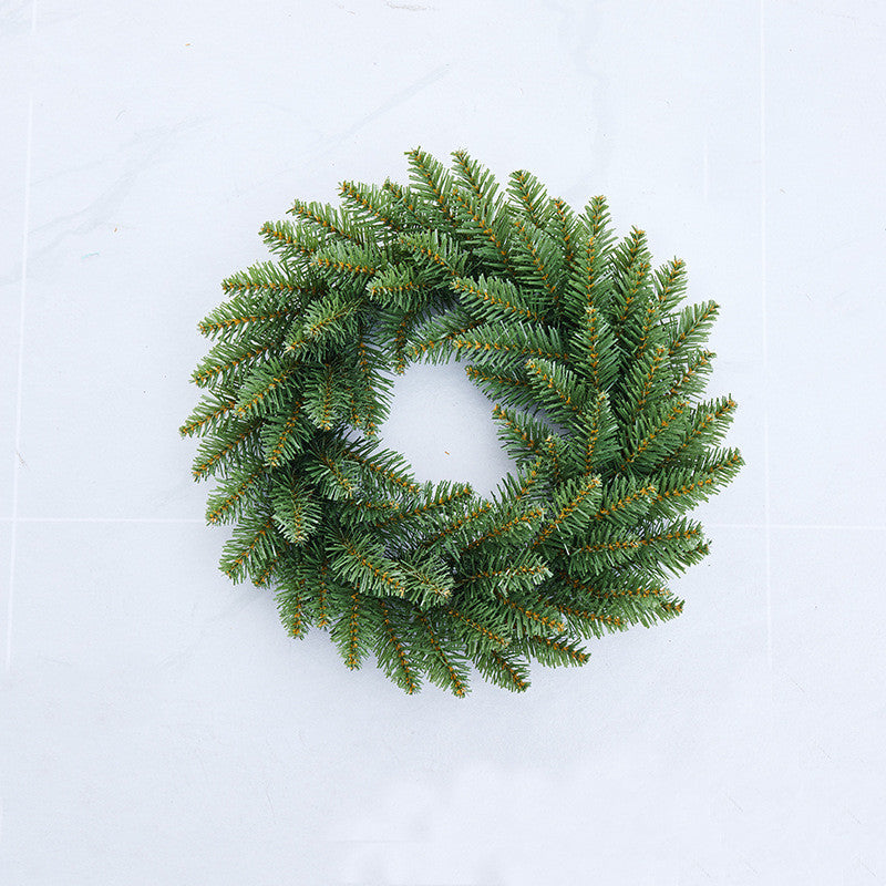 Bulk Christmas DIY Green Wreath Artificial Christmas Wreaths Wholesale