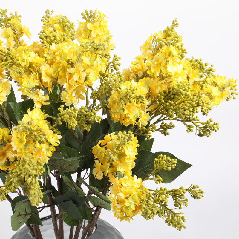 Tiges de lilas en vrac de 27 pouces avec feuilles Fleurs en soie Centres de table en gros 