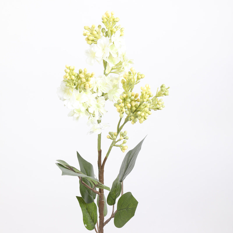 Tiges de lilas en vrac de 27 pouces avec feuilles Fleurs en soie Centres de table en gros 