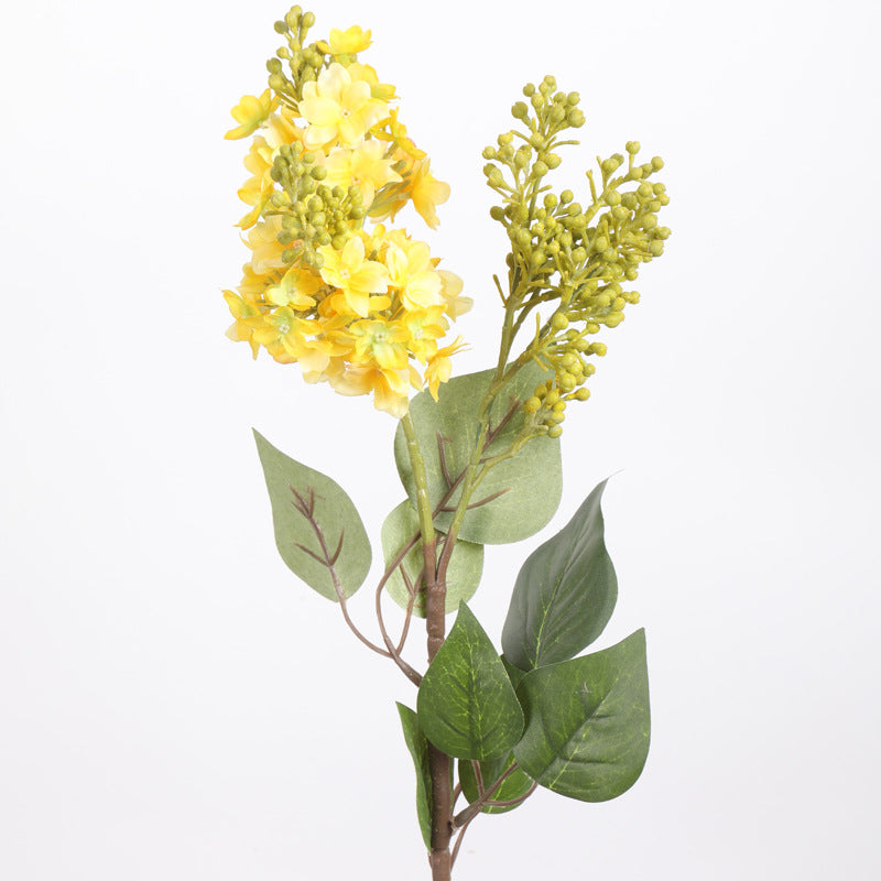 Tiges de lilas en vrac de 27 pouces avec feuilles Fleurs en soie Centres de table en gros 