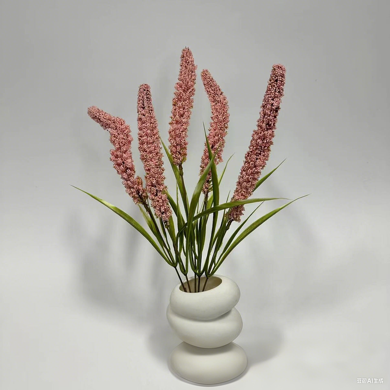 18.5-Inch Artificial Sage Flowers, Realistic Fake Sage Stems with Greenery, Faux Sage for Tall Vase Arrangements, Home Decor, Wedding Backdrops