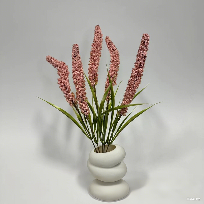 18.5-Inch Artificial Sage Flowers, Realistic Fake Sage Stems with Greenery, Faux Sage for Tall Vase Arrangements, Home Decor, Wedding Backdrops