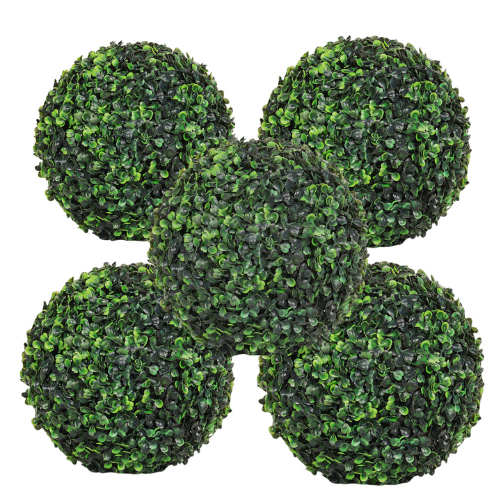 Bulk 5 Pack Spring and Summer Large Greenery Plants Spheres Artificial Boxwood Topiary Ball Outdoor UV Resistant Wholesale