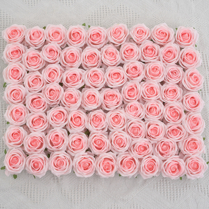 Bulk 50PCS Artificial Silk Rose Heads – DIY Wedding Flowers, Craft Supplies for Bouquet & Home Decor Wholesale