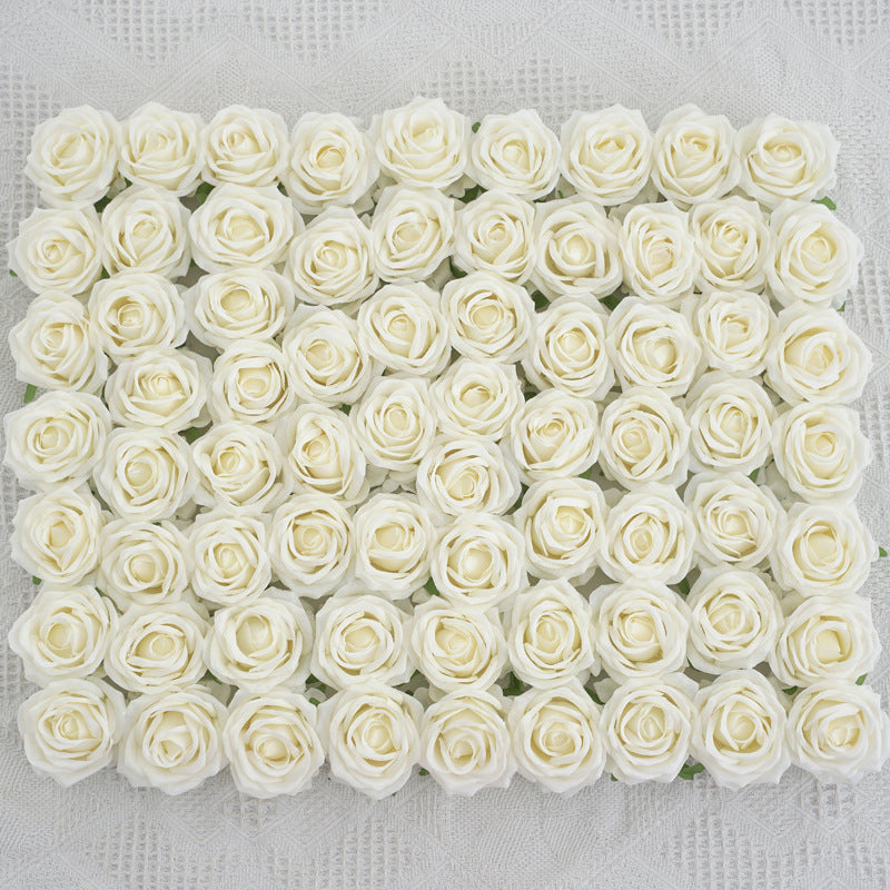 Bulk 50PCS Artificial Silk Rose Heads – DIY Wedding Flowers, Craft Supplies for Bouquet & Home Decor Wholesale