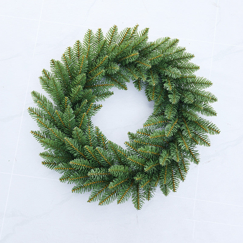 Bulk Christmas DIY Green Wreath Artificial Christmas Wreaths Wholesale