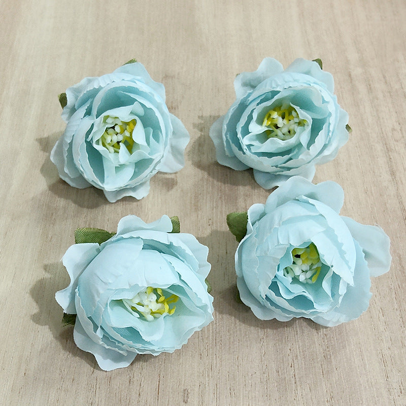 Bulk 50Pcs Mini Rose Roses Flower Heads for Crafts Wedding Centerpieces Bridal Shower Party Home Decor Wholesale