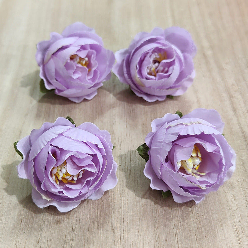Bulk 50Pcs Mini Rose Roses Flower Heads for Crafts Wedding Centerpieces Bridal Shower Party Home Decor Wholesale