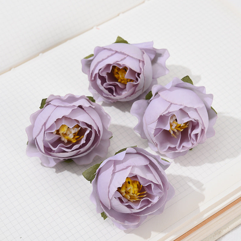 Bulk 50Pcs Mini Rose Roses Flower Heads for Crafts Wedding Centerpieces Bridal Shower Party Home Decor Wholesale