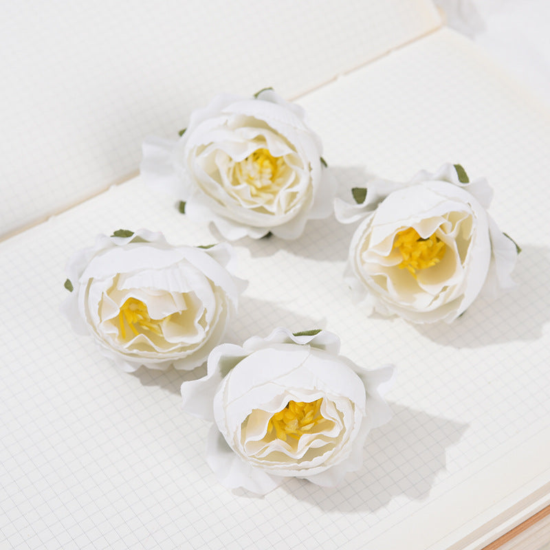 Bulk 50Pcs Mini Rose Roses Flower Heads for Crafts Wedding Centerpieces Bridal Shower Party Home Decor Wholesale