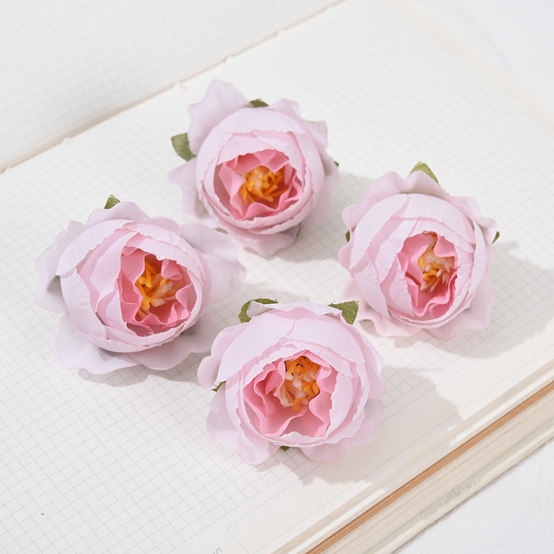 Bulk 50Pcs Mini Rose Roses Flower Heads for Crafts Wedding Centerpieces Bridal Shower Party Home Decor Wholesale