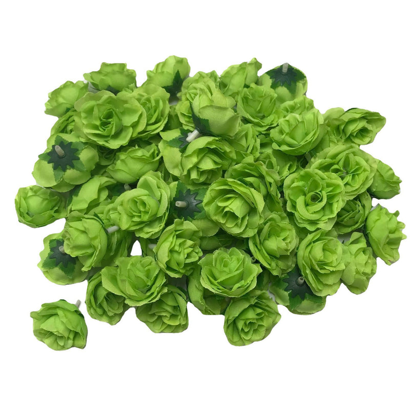 Bulk 50Pcs Tiny Roses Artificial Flowers Roses Flower Heads for Crafts Wedding Centerpieces Bridal Shower Party Home Decor Wholesale