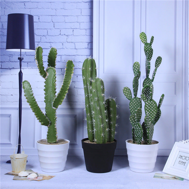 Bulk Artificial Plants Cactus Artificial Cactus Decor in Pot Wholesale