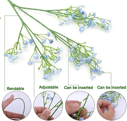 Real-Looking Artificial Baby's Breath - Perfect for Wedding Bouquets & Centerpieces (Alice in Wonderland Theme, Easy to Arrange, Holds Shape Well)