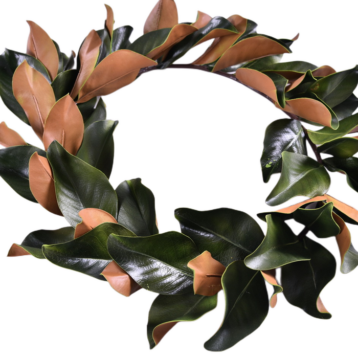 Bulk 56" Magnolia Leaf Garland Real Touch Leaves for Fall Mantle Decor Wholesale