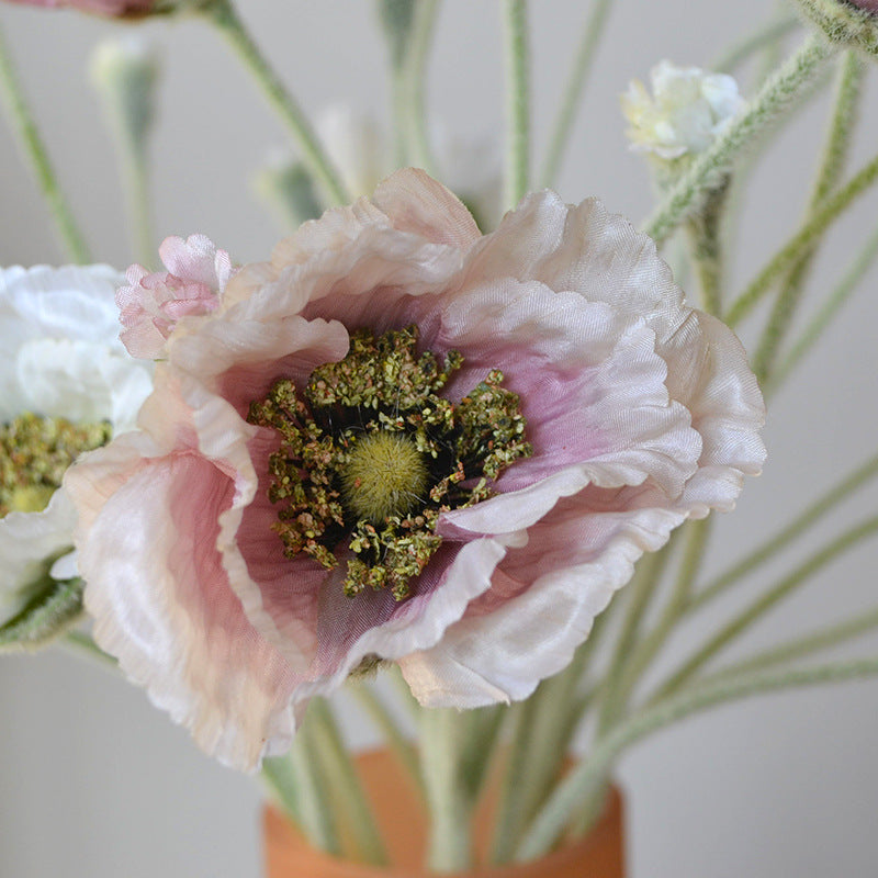 Bulk Exclusive 25.5" Artificial Poppy Stem Poppy Silk Flower Stem Wholesale