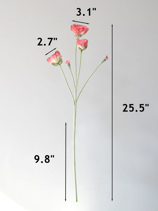 Bulk Exclusive 25.5" Artificial Poppy Stem Poppy Silk Flower Stem Wholesale