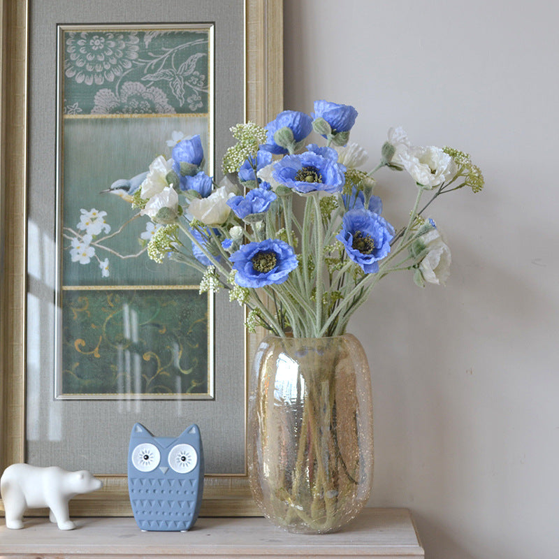 Bulk Exclusive 25.5" Artificial Poppy Stem Poppy Silk Flower Stem Wholesale