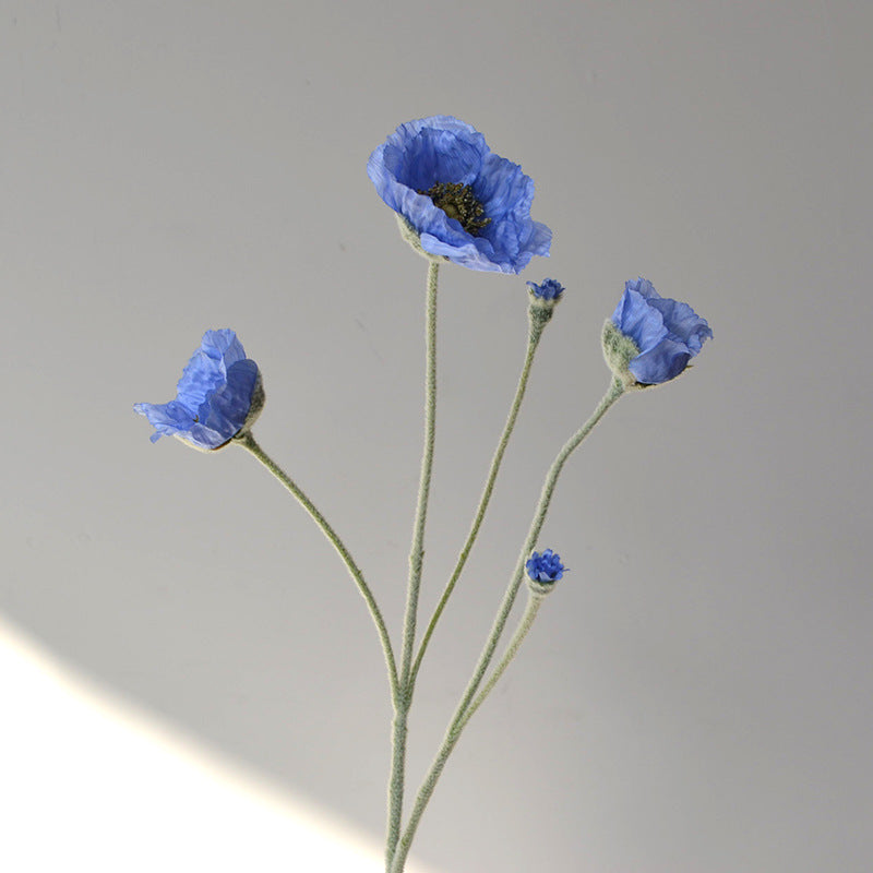 Bulk Exclusive 25.5" Artificial Poppy Stem Poppy Silk Flower Stem Wholesale