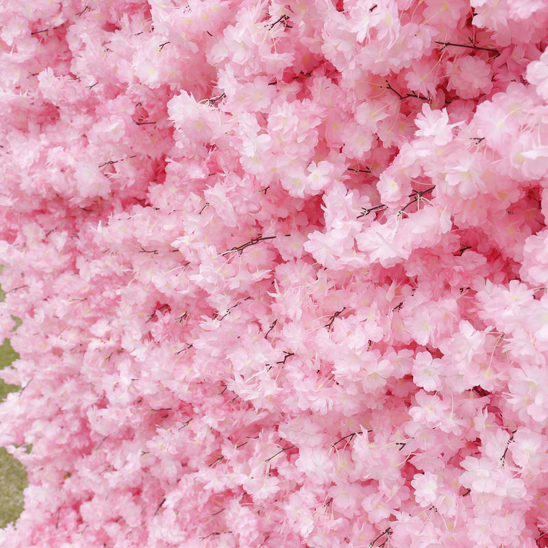 Bulk 5D Artificial Cherry Blossom Flower Wall Arrangement for Event Flower Wall Panels Wholesale