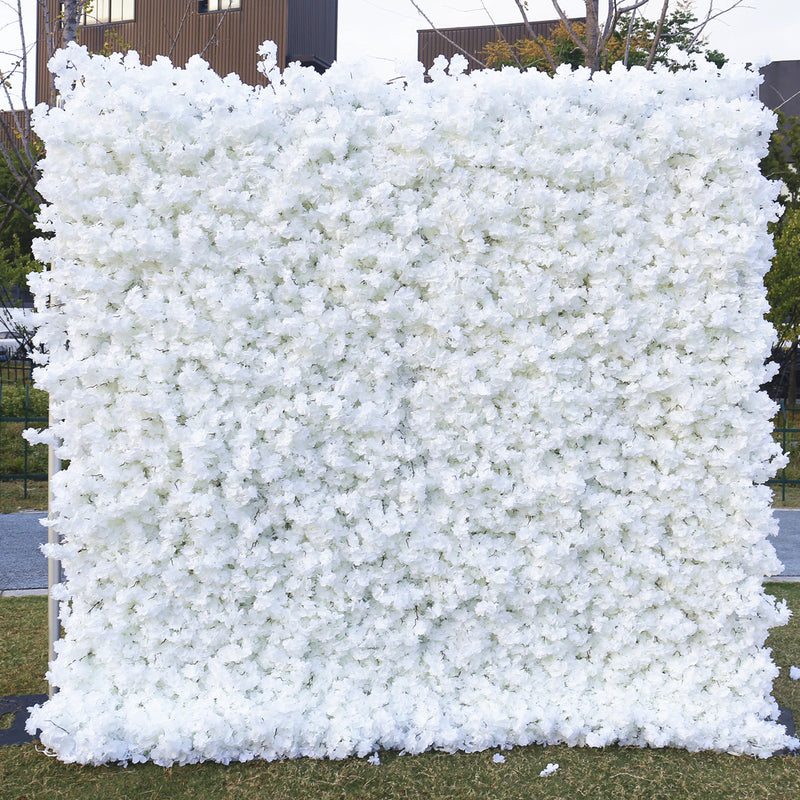 Bulk 5D Artificial Cherry Blossom Flower Wall Arrangement for Event Flower Wall Panels Wholesale