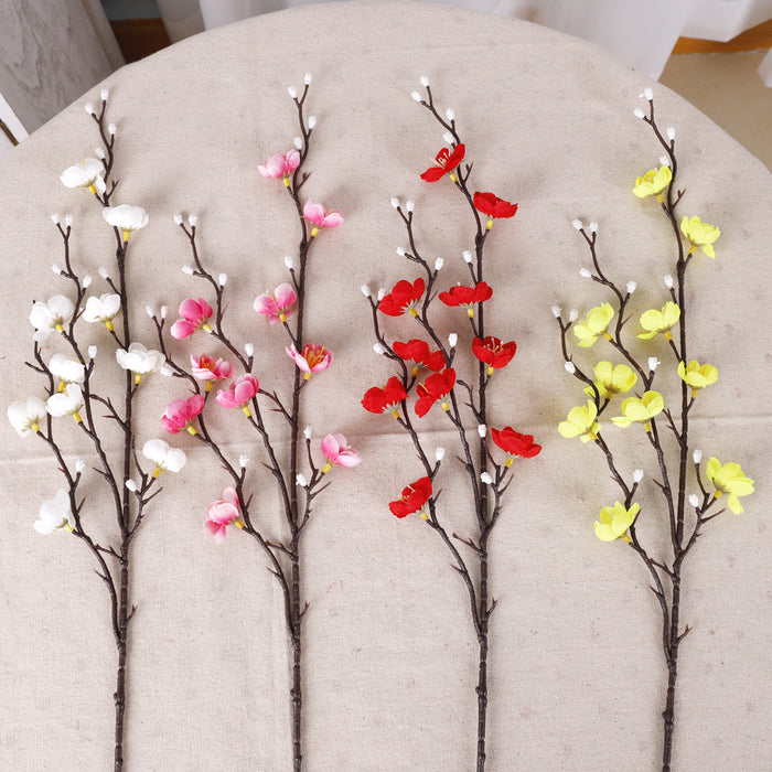 Bulk 10pcs 21.6" Faux Plum Blossom Stems Spring Flowers Wholesale