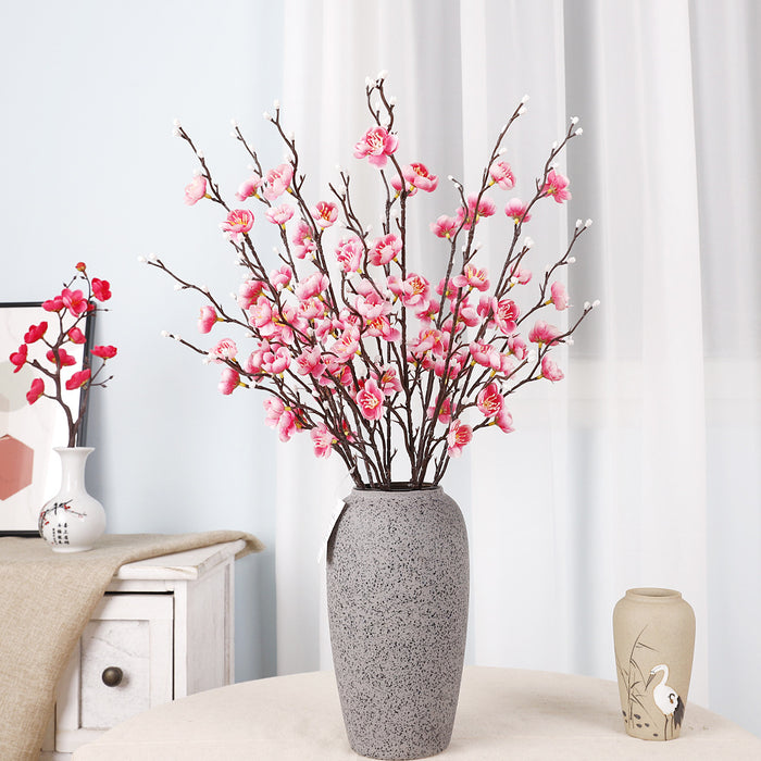 Bulk 10pcs 21.6" Faux Plum Blossom Stems Spring Flowers Wholesale