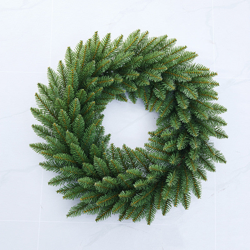 Bulk Christmas DIY Green Wreath Artificial Christmas Wreaths Wholesale