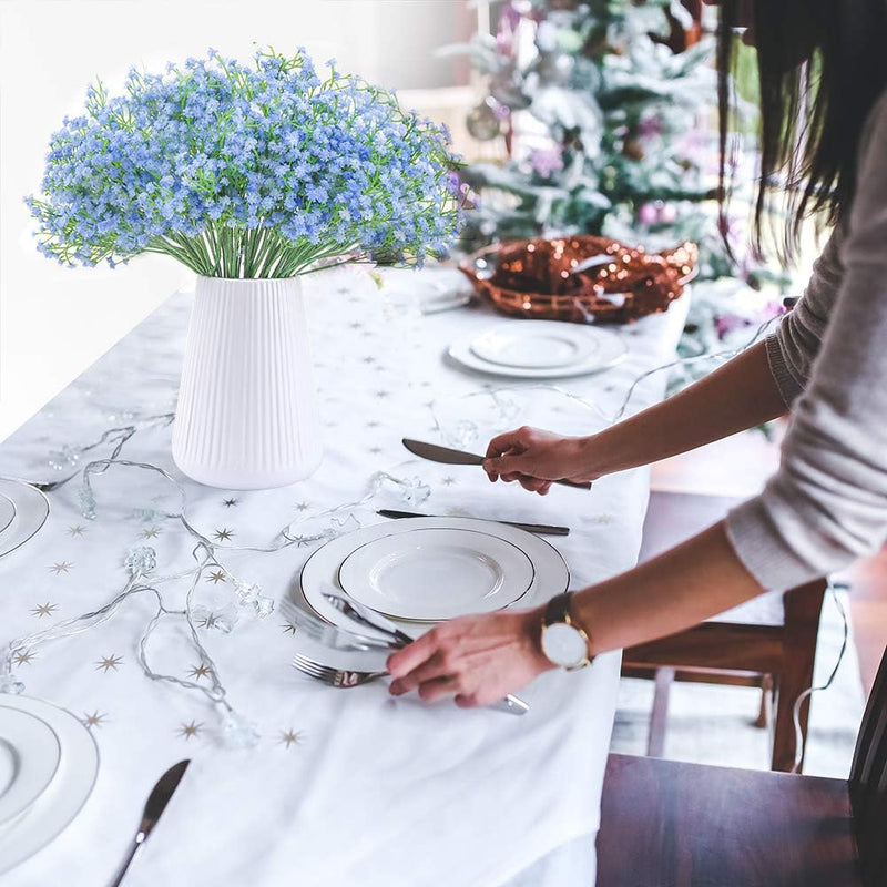 Real-Looking Artificial Baby's Breath - Perfect for Wedding Bouquets & Centerpieces (Alice in Wonderland Theme, Easy to Arrange, Holds Shape Well)