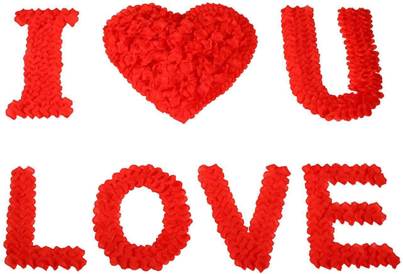 1500 PCS Realistic Silk Rose Petals - Perfect for Weddings, Proposals & Romantic Decor (Valentine's Day, Anniversaries) - Great Value & Quality