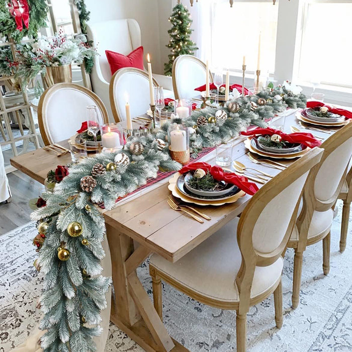 Bulk 6.5 FT Artificial Norfolk Pine Garlands Artificial Greenery Garland for Table, Mantle, Wall, Indoor, Outdoor Christmas Decorations Wholesale