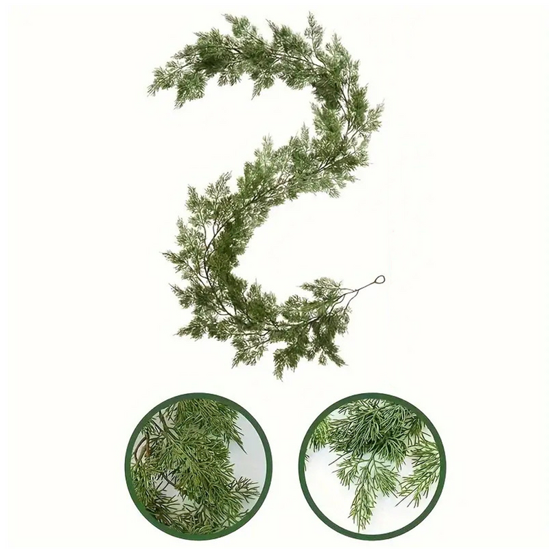 Bulk 6FT Christmas Real Touch Cedar Garland Christmas Decorations Wholesale