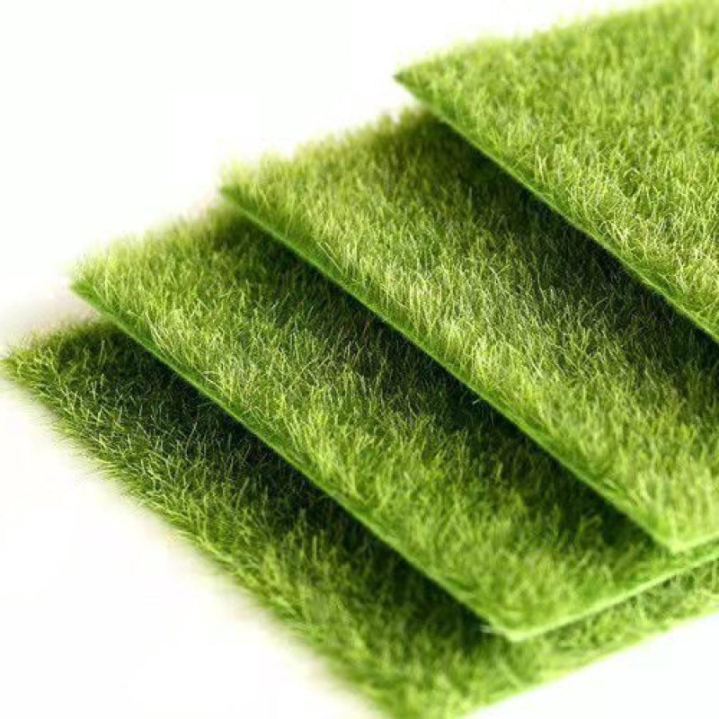 Bulk 4pcs 6 x 6 Inches Artificial Garden Grass for Miniature Ornament Wholesale