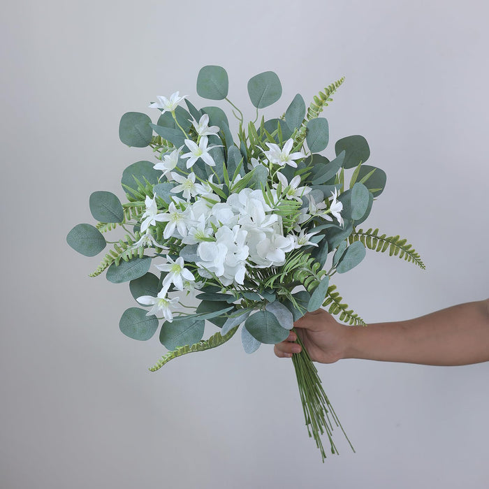 Bulk 70Pcs Mixed Faux Flowers and Greenery Eucalyptus Leaves Stems for DIY Wholesale