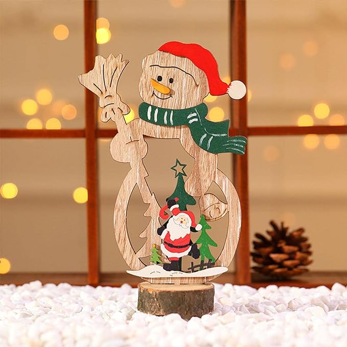 Bulk Christmas Table Ornaments with Xmas Tree Snowman for Holiday Party Decoration Centerpiece Wholesale