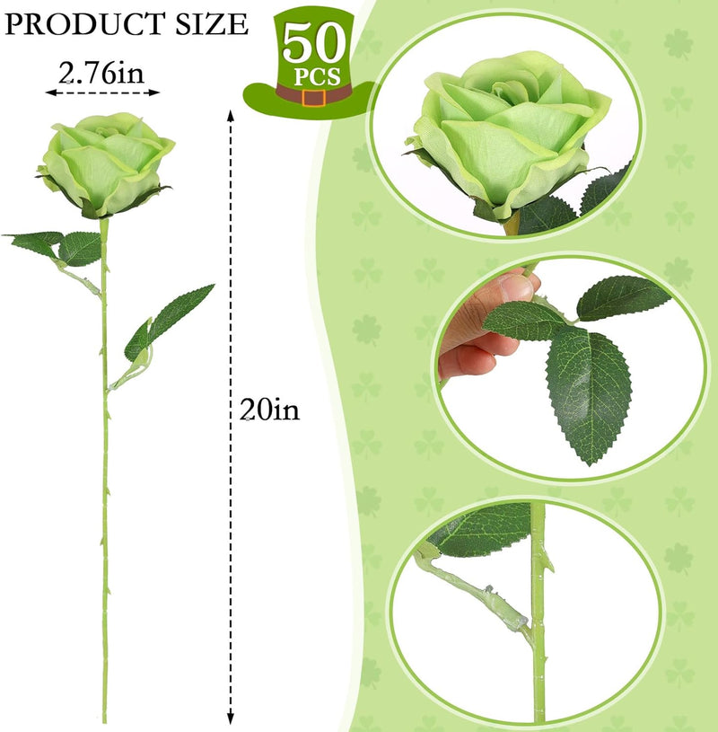 50PCS Premium Velvet Silk Roses - Realistic White Artificial Flowers for Wedding & Home Decor