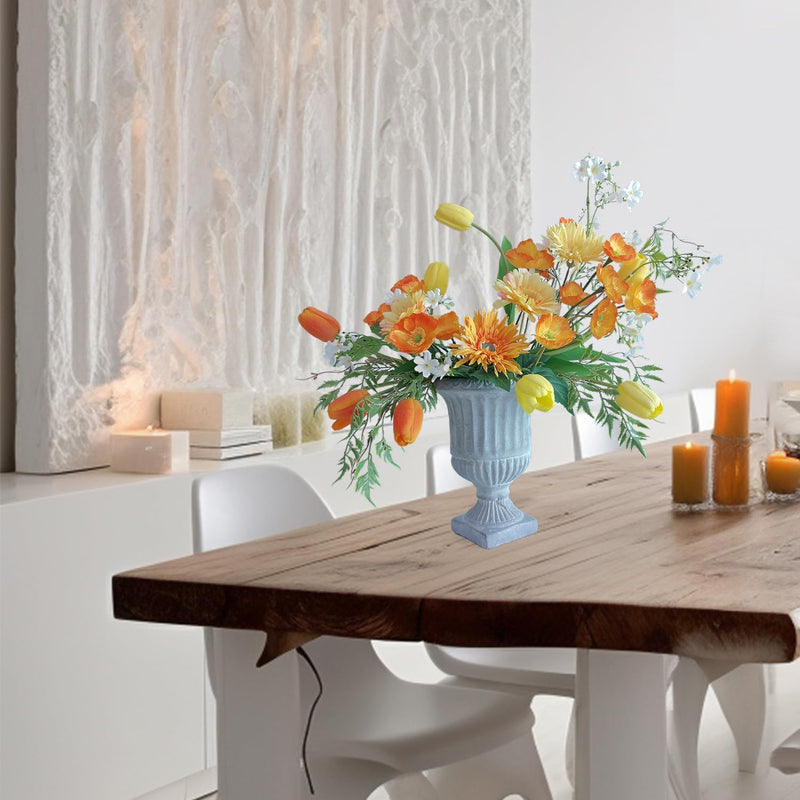 6PCS Premium Silk Hydrangea Bouquets - Realistic Blue Artificial Flowers for Weddings & Home Decor (Lifelike Texture, Fray-Free Quality, Excellent Value)