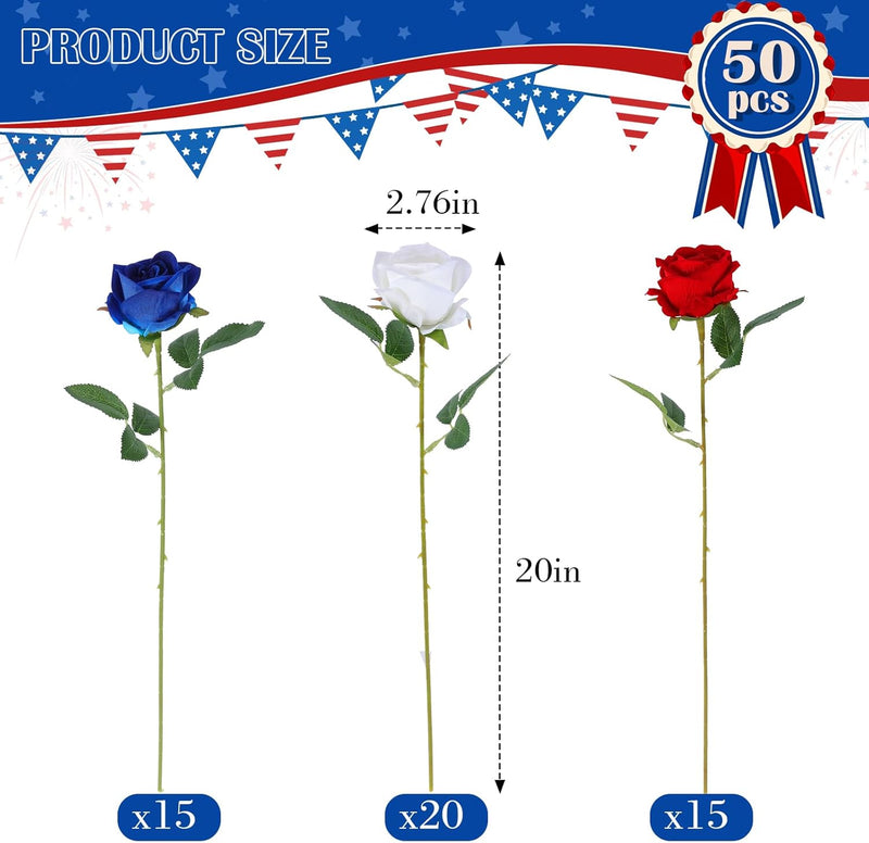 50PCS Premium Velvet Silk Roses - Realistic White Artificial Flowers for Wedding & Home Decor
