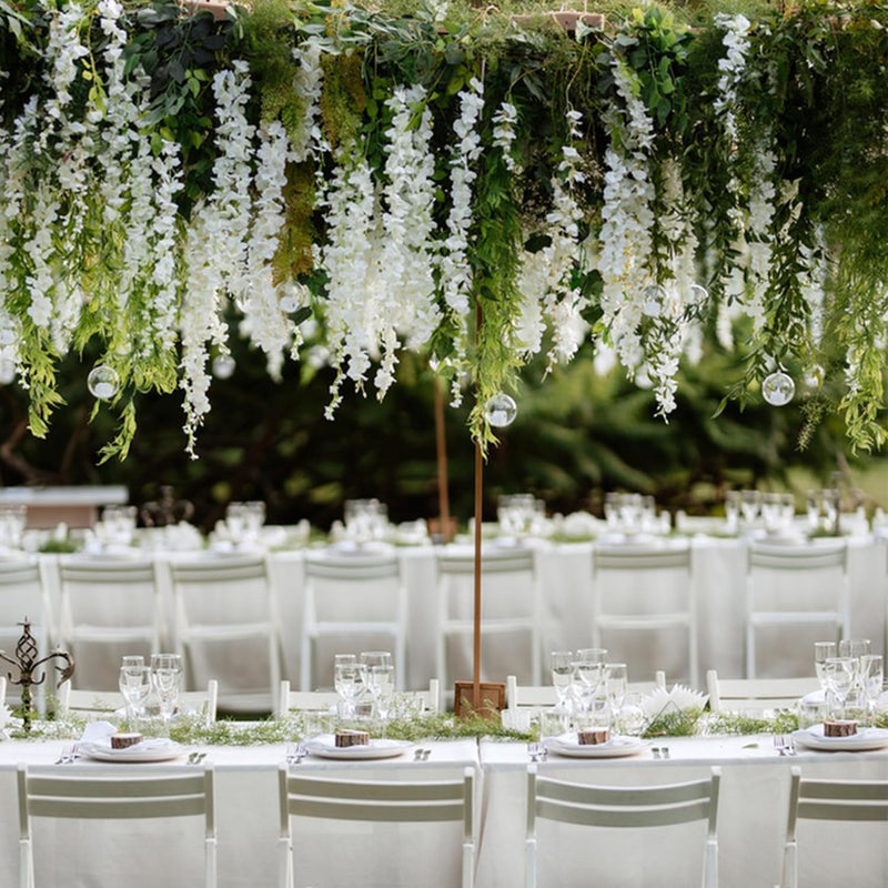 3.6ft Pretty Artificial Wisteria Garland - Lightweight Hanging Flowers for Wedding & Party Decor