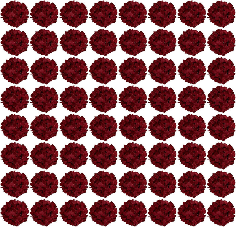 64pcs Vibrant Silk Hydrangea Flowers - Full Artificial Blooms for Wedding Centerpieces & Home Decor (Easy to Assemble, Great Value)
