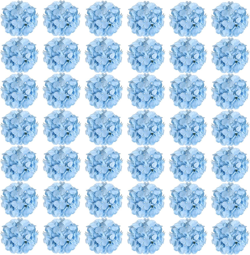 64pcs Vibrant Silk Hydrangea Flowers - Full Artificial Blooms for Wedding Centerpieces & Home Decor (Easy to Assemble, Great Value)