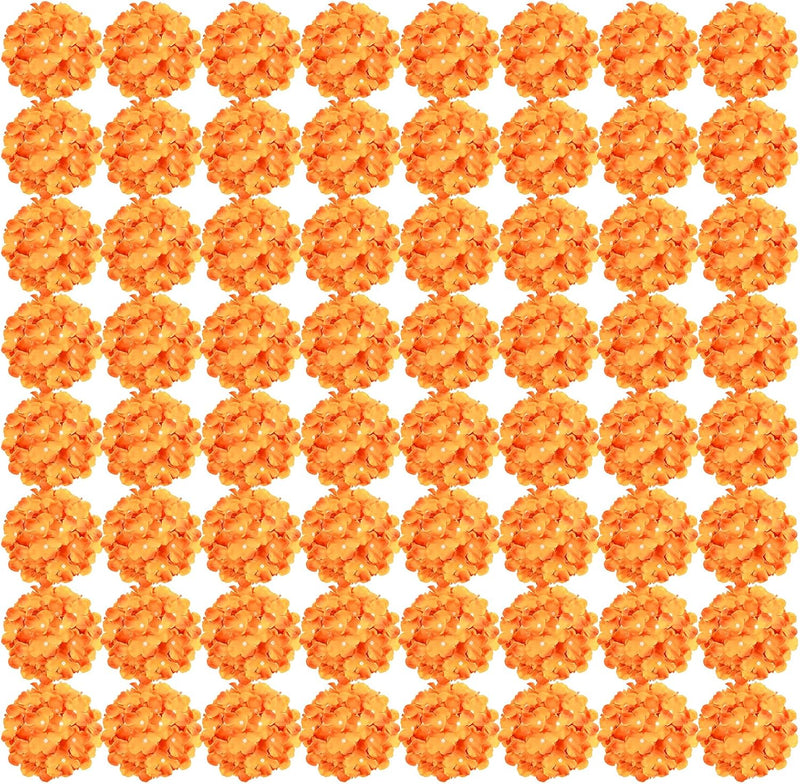 64pcs Vibrant Silk Hydrangea Flowers - Full Artificial Blooms for Wedding Centerpieces & Home Decor (Easy to Assemble, Great Value)