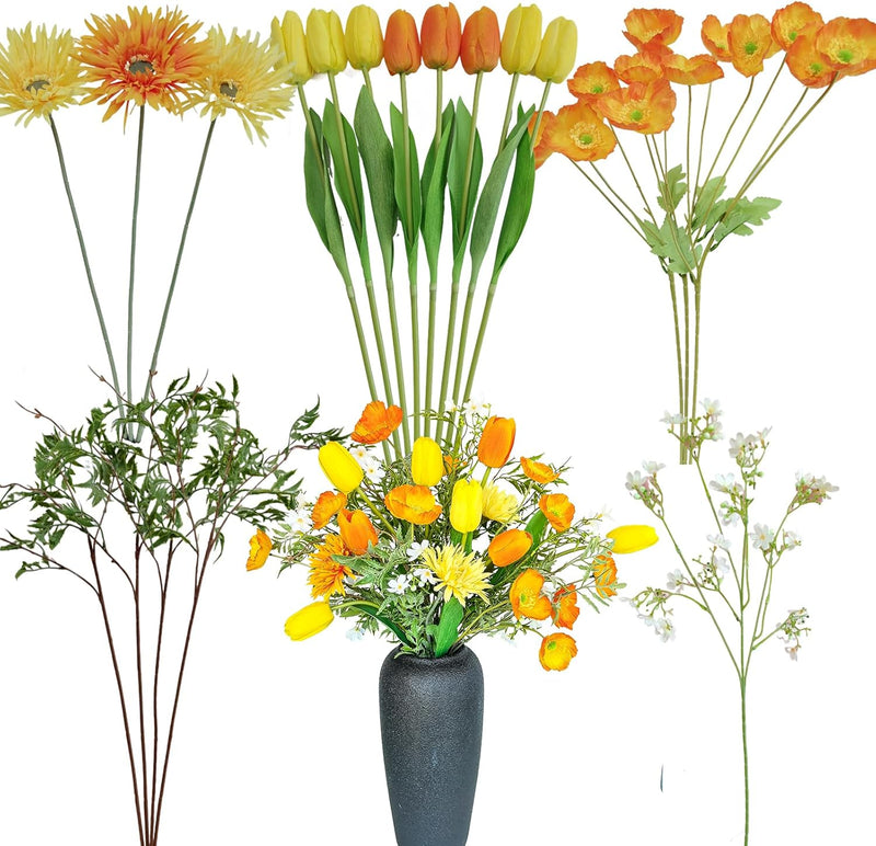 6PCS Premium Silk Hydrangea Bouquets - Realistic Blue Artificial Flowers for Weddings & Home Decor (Lifelike Texture, Fray-Free Quality, Excellent Value)