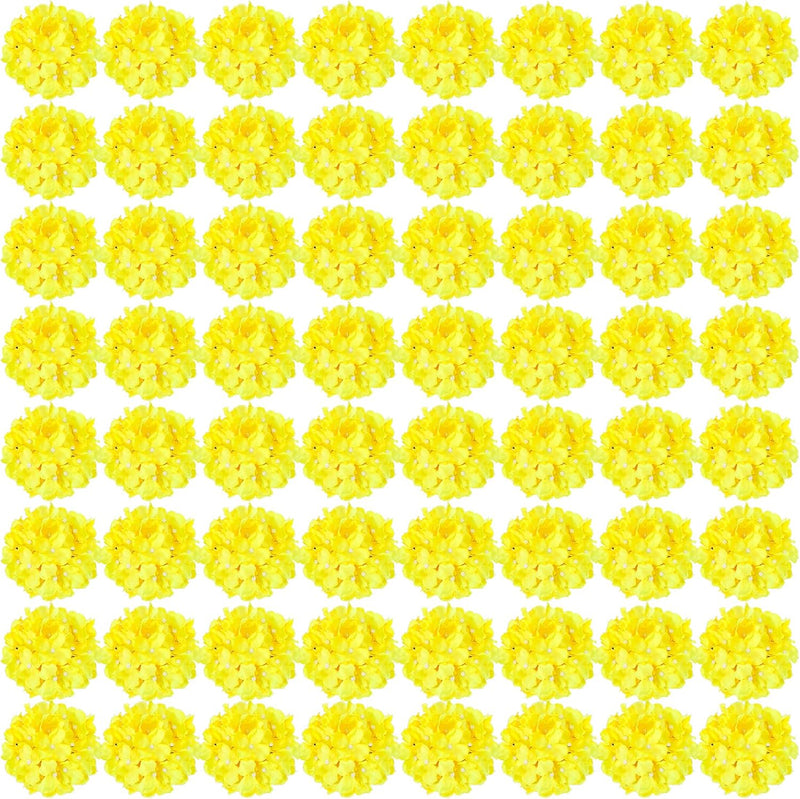 64pcs Vibrant Silk Hydrangea Flowers - Full Artificial Blooms for Wedding Centerpieces & Home Decor (Easy to Assemble, Great Value)